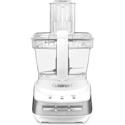 Custom 10-Cup Multifunctional Food Processor, Stainless-Steel Blades, 500W, with control paddles (Mix/Low/High/Pulse), White