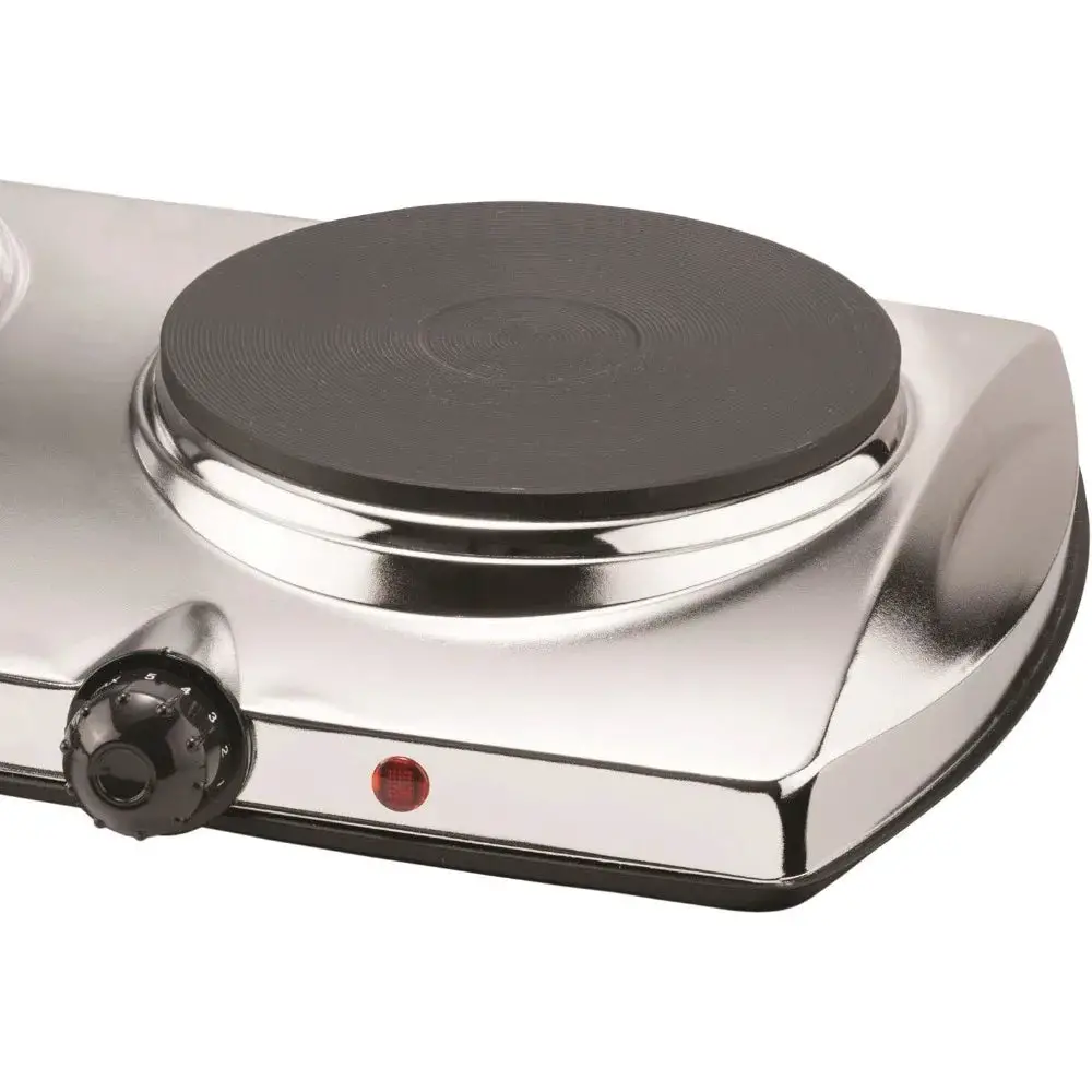 Hot Plates for Cooking, 1,440-Watt Double-Burner Electric Hot Plate, Countertop Burners, Electric Burner Portable Stove Top