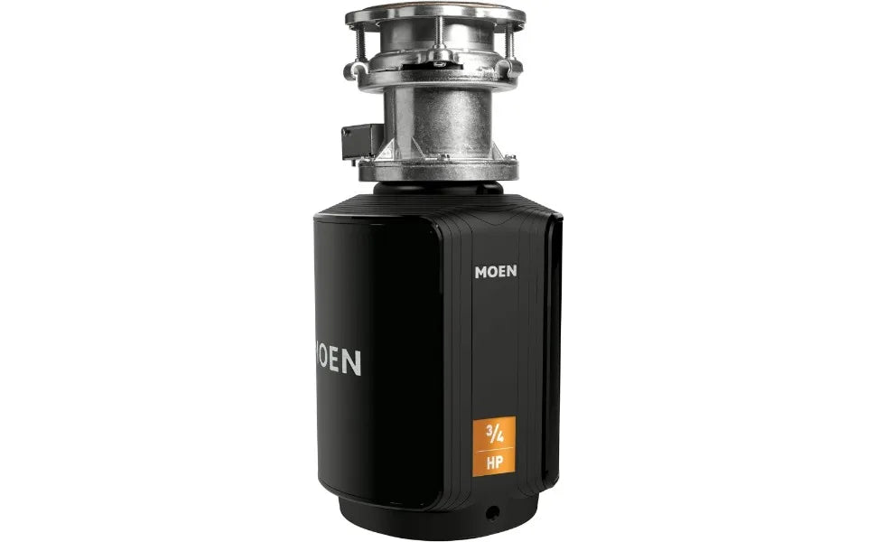 Moen Host Series Disposer with Control Activation 3/4 HP Garbage Disposal with Sound Reduction, Power Cord Included, GXB75C