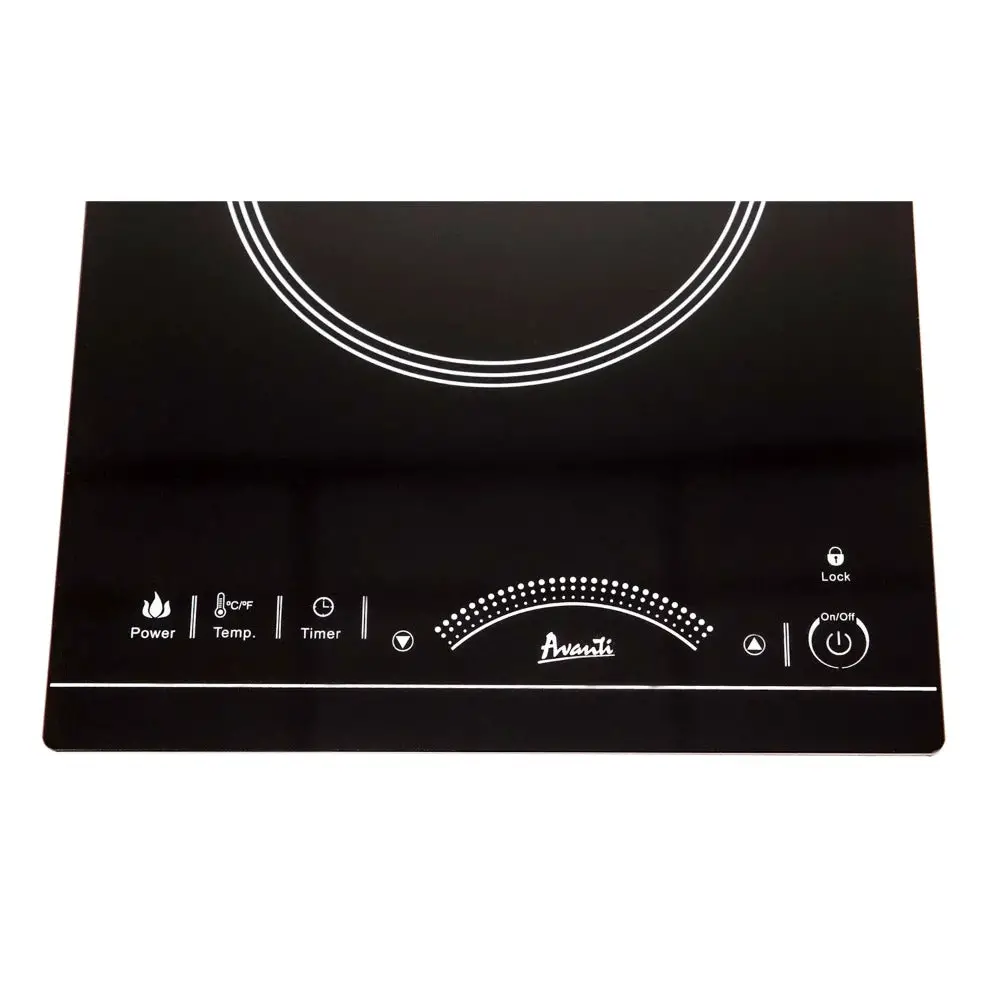 1,800-Watt 1 Burner Portable Induction Cooktop, Black, Household Cooking Utensils