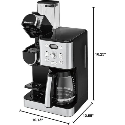 12-Cup Glass Carafe Espresso Coffee Maker Automatic Hot & Iced Coffee Maker Single Server Brewer Machine Electric Kitchen Home