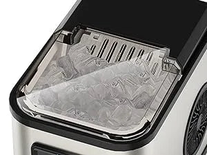 Ice Maker Countertop, Portable Ice Maker Machine, 28lbs/24Hrs, with Self Cleaning, Time Reservation, Include Scoop & Basket