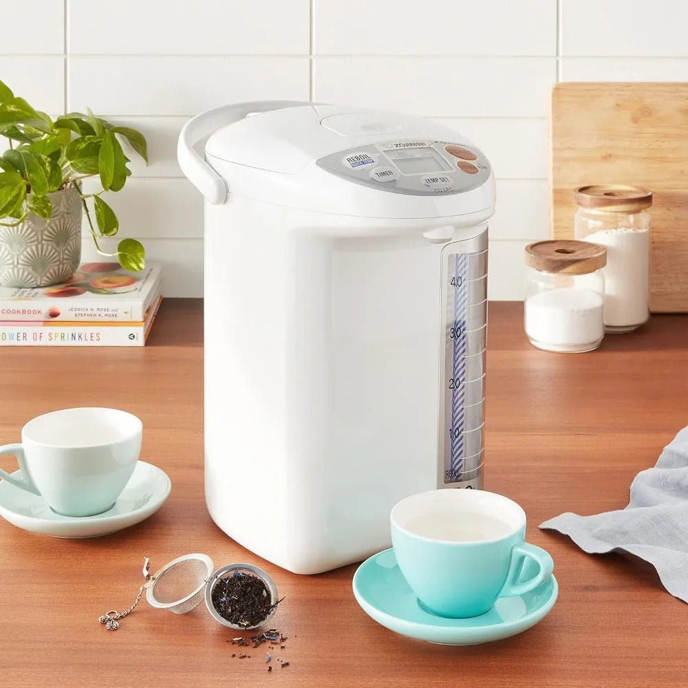 Micom Water Boiler and Warmer. Easy-to-clean nonstick interior, 169 oz/5.0 L, White, Four temperature settings, Household