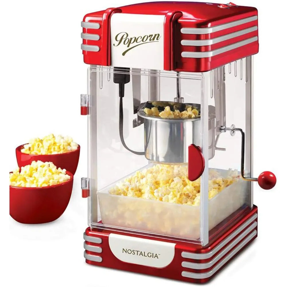 Maszyna do popcornu - Profesjonalny wózek z czajnikiem 2,5 uncji, który pozwala przygotować do 10 filiżanek - Maszyna do popcornu w stylu kina