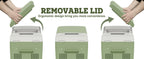 Przenośna lodówka 12 V, -4℉-68℉ Chłodząca lodówka samochodowa, 15 l/15,8 qt Lodówka samochodowa przenośna zamrażarka z 12/24 V DC i 110/240 V AC
