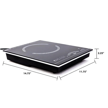 1,800-Watt 1 Burner Portable Induction Cooktop, Black, Household Cooking Utensils