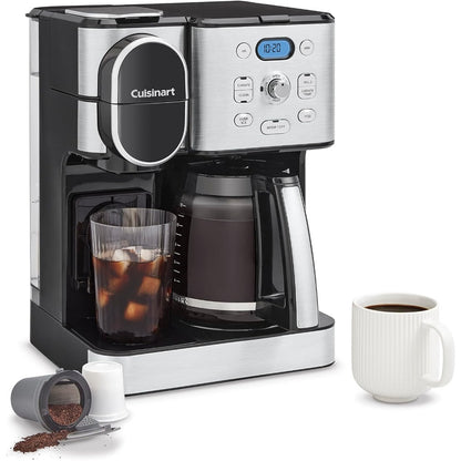 12-Cup Glass Carafe Espresso Coffee Maker Automatic Hot & Iced Coffee Maker Single Server Brewer Machine Electric Kitchen Home