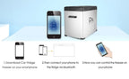12-volt Refrigerator 54qt Portable Freezer Electric Cooler Compressor Car Fridge for Car 12/24V DC and 90-250 AC, Cooling to -4F