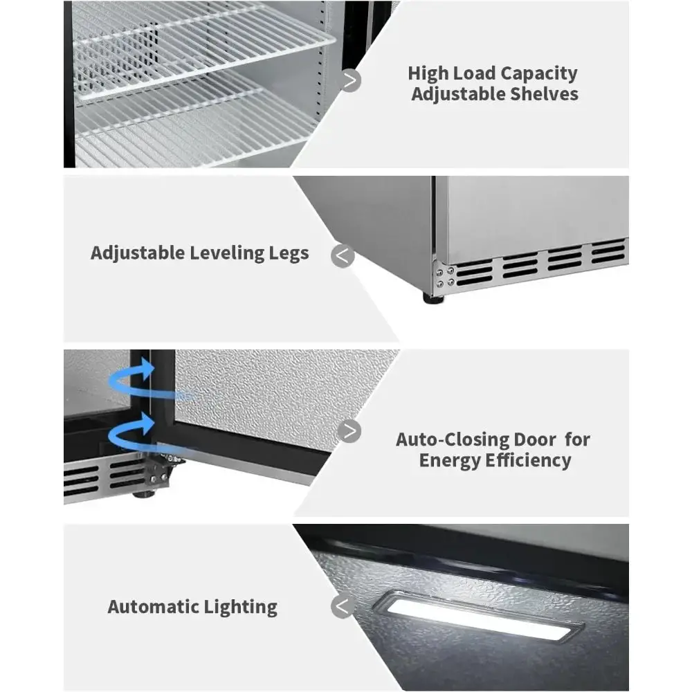 24 inch countertop refrigerator, weather resistant outdoor, stainless steel body, with reversible doors, lockable design