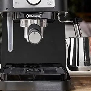 Manual Espresso Machine, Latte & Cappuccino Maker, 15 Bar Pump Pressure + Milk Frothier Steam Wand, Coffee Maker