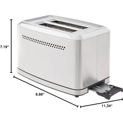 2-Slice Digital Toaster with Memory Set Feature, 7 Toast Setting, Defrost, Cancel Function, digital screen with countdown timer