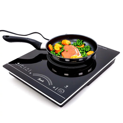 1,800-Watt 1 Burner Portable Induction Cooktop, Black, Household Cooking Utensils