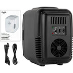 Mini lodówka do sypialni - samochód, biurko i pokój w akademiku, przenośna 4L/6 puszek elektryczna wtyczka chłodziarka i podgrzewacz, mała lodówka