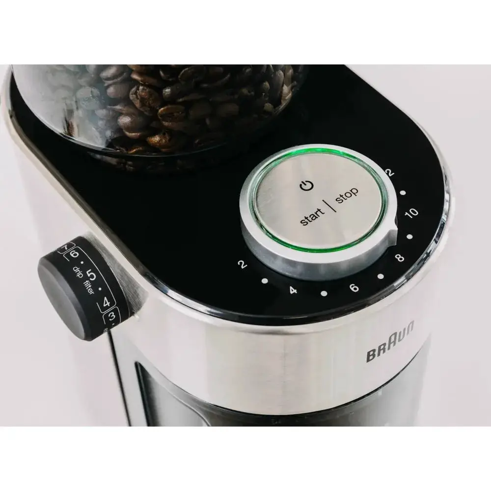 Electric Burr Coffee Grinder, Easy-Clean Design, Edges an Antistatic Coating, Kitchen Appliances