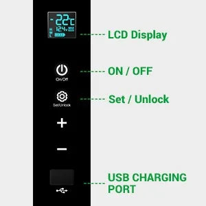 30 Quart 12V Portable Refrigerator 12 Volt Car Fridge (-8℉~50℉) Portable Freezer, 100-240V AC for Camping, Truck, RV, Travel Use