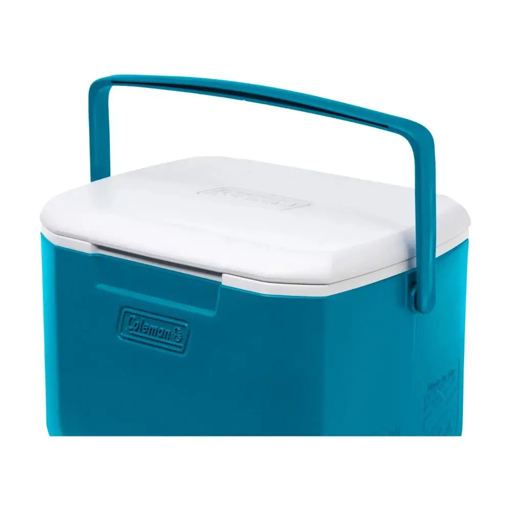 Chiller 16-Quart, 11 Can Portable Hard Cooler, Blue, Top's Smoother Surface Cleans Down Easily, Holds up to 11 cans with 8 lbs