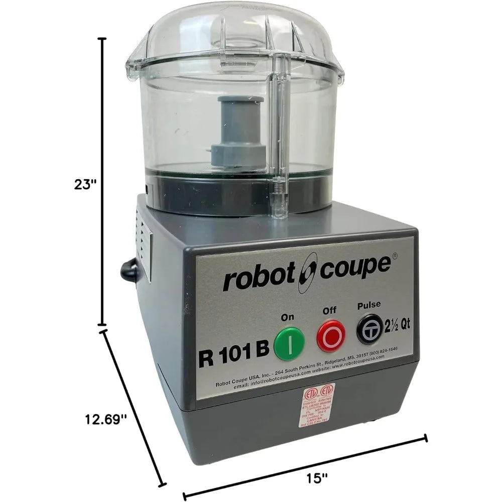 Robot kuchenny kombinowany, 2,5 kwarty przezroczysta miska wsadowa, poliwęglan, przezroczysty, 120 V, wielofunkcyjny