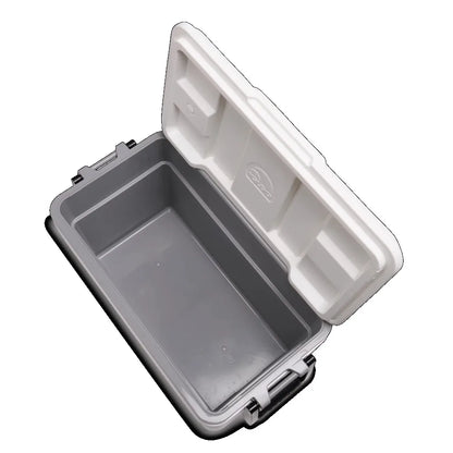 25 QT Marine Hard Sided Cooler, White (10.46" x 20.56" x 13.06"), UV Inhibitors Prevent Sun Damage Holds Up to 36 Cans