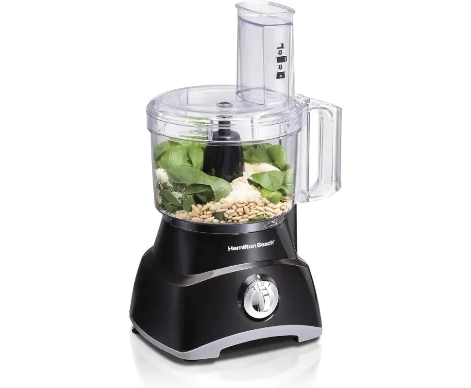 Food Processor & Vegetable Chopper for Slicing, Shredding, Mincing, and Puree, 8 Cup, 2 Speeds Plus Pulse and 450 Watts, Black