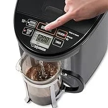 Water Boiler &Warmer, 4.0 Liter, Metallic Black, with Swivel Base, One-touch Electric Dispensing System, Electric Heating Bottle