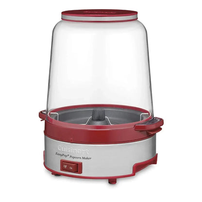 Popcorn Maker, Red, Removable non-stick aluminum cooking plate