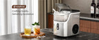 Ice Makers Countertop, 35lbs/Day, One-Click Operation, Self-Cleaning, Pellet Ice Maker Countertop for Home/Kitchen/Office