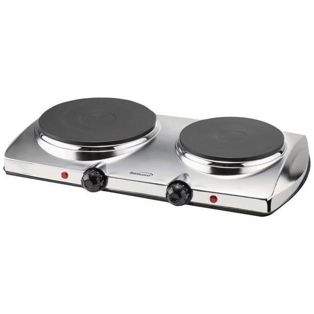 Hot Plates for Cooking, 1,440-Watt Double-Burner Electric Hot Plate, Countertop Burners, Electric Burner Portable Stove Top