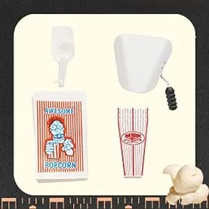 10 oz Countertop Style Popcorn Machine with 3 Control Switches, Built-in Warmer Light, Stainless-steel Construction, Black