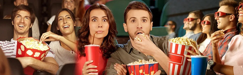 Maszyna do popcornu-4 OZ Profesjonalna maszyna do popcornu w stylu teatralnym z nieprzywierającym podgrzewaczem i łyżką do serwowania, czarna