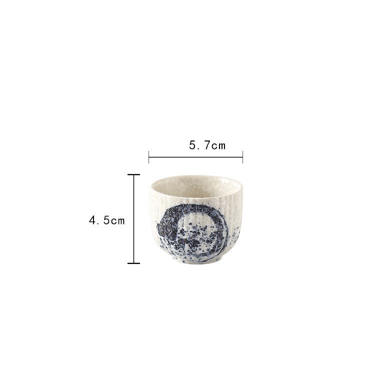 Sake Glass Wine Bottle Set Household Ceramic Dispenser Glass Teacup - Walfos® Kitchenware