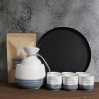 Sake Kleine Sake Fles Wijnset, Witte Wijn Gele Wijnglas, Gedistilleerde Glazen Wijndispenser - Walfos® Kitchenware