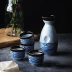 Sake Set Wine Warmer Household Cup Ceramic - Walfos® Kitchenware