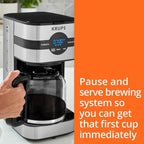 Simply Brew Stainless Steel Drip Coffee Maker 10 Cup 900 Watts Digital Control, Coffee Filter, Drip Free