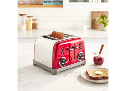 4 Slice Toaster Oven Brushed Stainless Toaster for Bread Toast Machine Cooking Appliances Kitchen Home