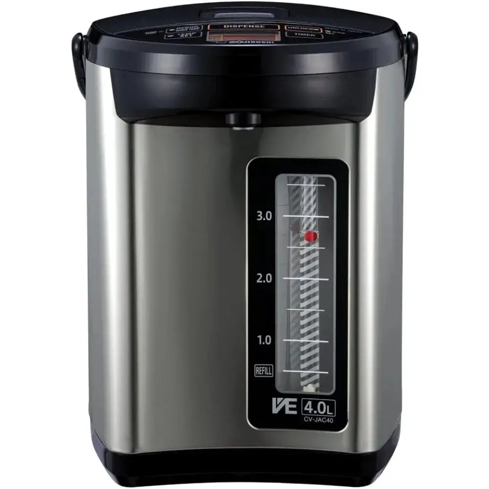 Hybrid Water Boiler & Warmer, 5.0 Liter, Stainless Black, Vacuum-Electric hybrid Keep Warm System, With Rotating Base, Household