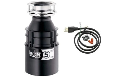 1/2 HP Food Waste Disposer and Power Cord Kit