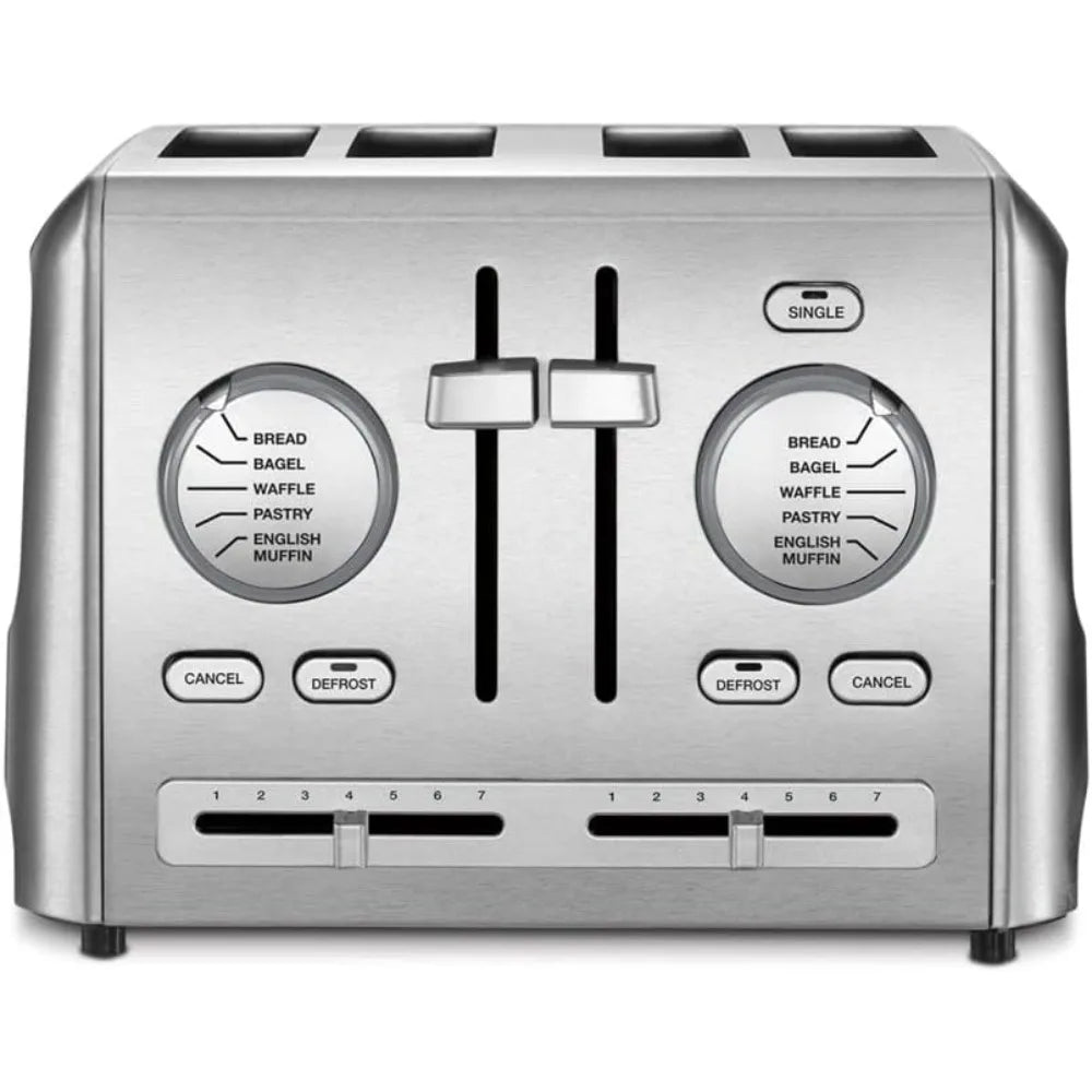 Toster 4-Slice Custom Select Toster ze stali nierdzewnej do tostów chlebowych Sprzęt kuchenny Kuchnia Dom
