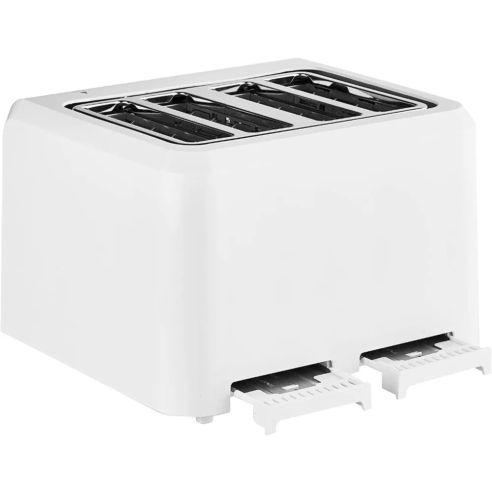 Toasters 4 Slice Compact Plastic Toaster, New, Multiple Toasting Functions, 7-Setting Shade Dial