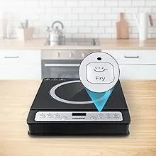 1800W Digital Electric Portable Induction Cooktop Countertop Burner, with 8 Power & Temperature Settings & 180 Mins Timer Auto