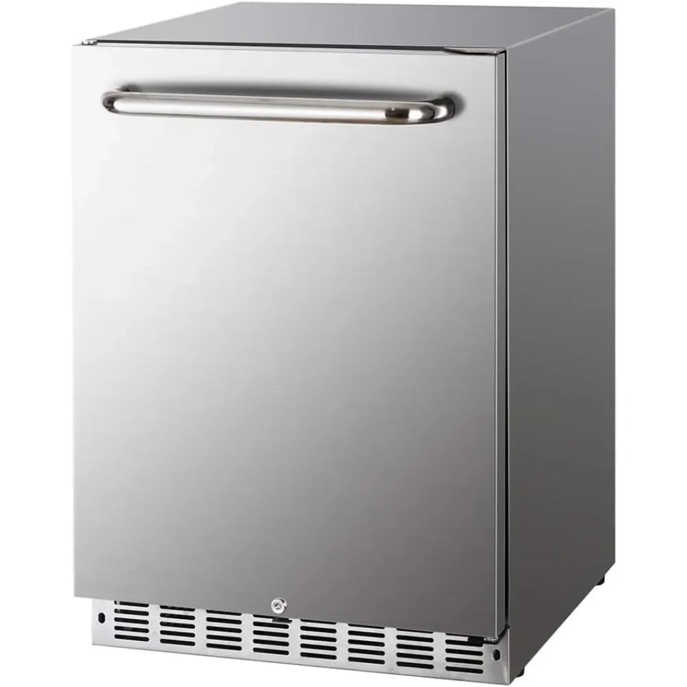 24 inch countertop refrigerator, weather resistant outdoor, stainless ...