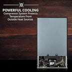 24 Bottle Compressor Wine Cooler Refrigerator w/Lock, For Red, White, Champagne or Sparkling Wine, Digital Temperature Control