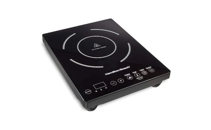 Portable Single Induction Cooktop Countertop Burner Hot Plate with Fast Heating Mode, 1800 Watts, 10 Temperature Settings