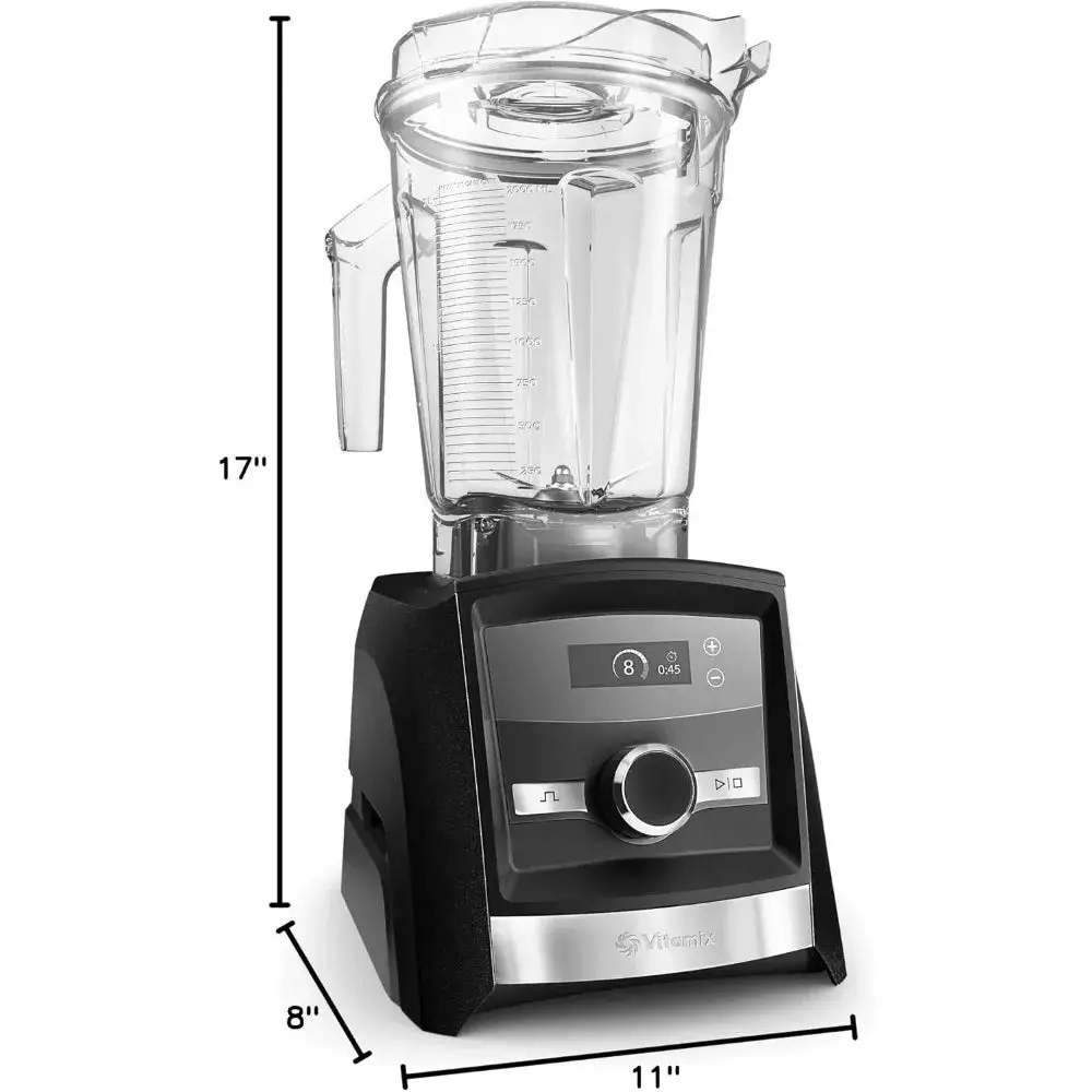 Smart Blender, Professional-Grade, 64 oz. Low-Profile Container, Black, Multifunctional, Built-in Wireless Connectivity