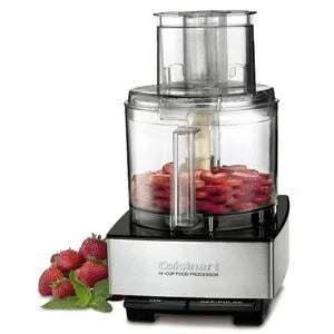 Food Processor 14-Cup Vegetable Chopper for Mincing, Dicing, Shredding, Puree & Kneading Dough, Stainless Steel, Household