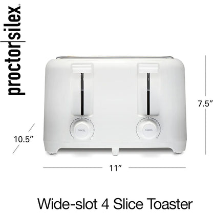 4 Slice Toaster with Extra Wide Slots for Bagels, Cool-Touch Walls, Shade Selector, Toast Boost, Auto Shut-off and Cancel Button