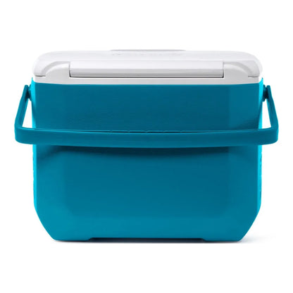 Chiller 16-Quart, 11 Can Portable Hard Cooler, Blue, Top's Smoother Surface Cleans Down Easily, Holds up to 11 cans with 8 lbs