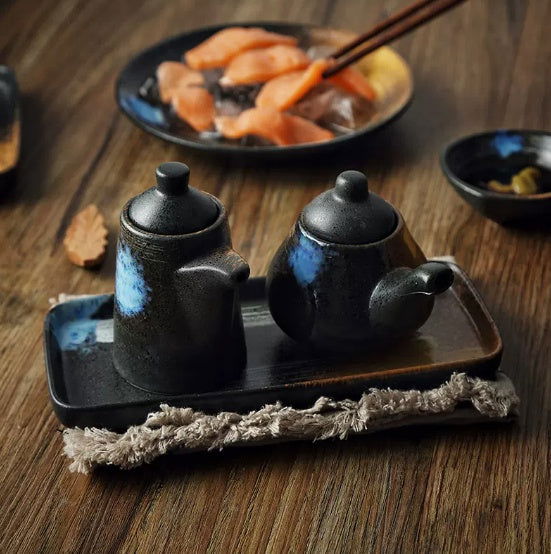 Seasoning Box Toothpick Cup Pepper Bottle Small Soy Sauce Bottle Pot - Walfos® Kitchenware