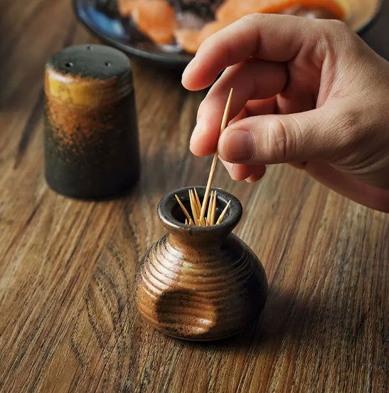 Seasoning Box Toothpick Cup Pepper Bottle Small Soy Sauce Bottle Pot - Walfos® Kitchenware