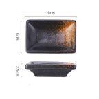 Seasoning Dish Delicate Rectangular Dish Ceramic Dish Restaurant Restaurant Wasabi Soy Sauce Dish Commercial - Walfos® Kitchenware