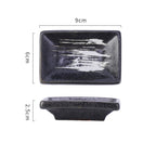 Seasoning Dish Delicate Rectangular Dish Ceramic Dish Restaurant Restaurant Wasabi Soy Sauce Dish Commercial - Walfos® Kitchenware